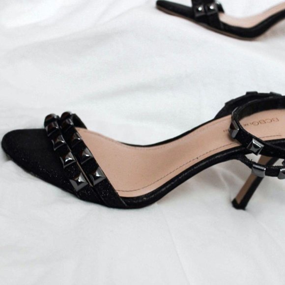 Open Toed Ankle Strapped Cone Heels - Picture 2 of 5